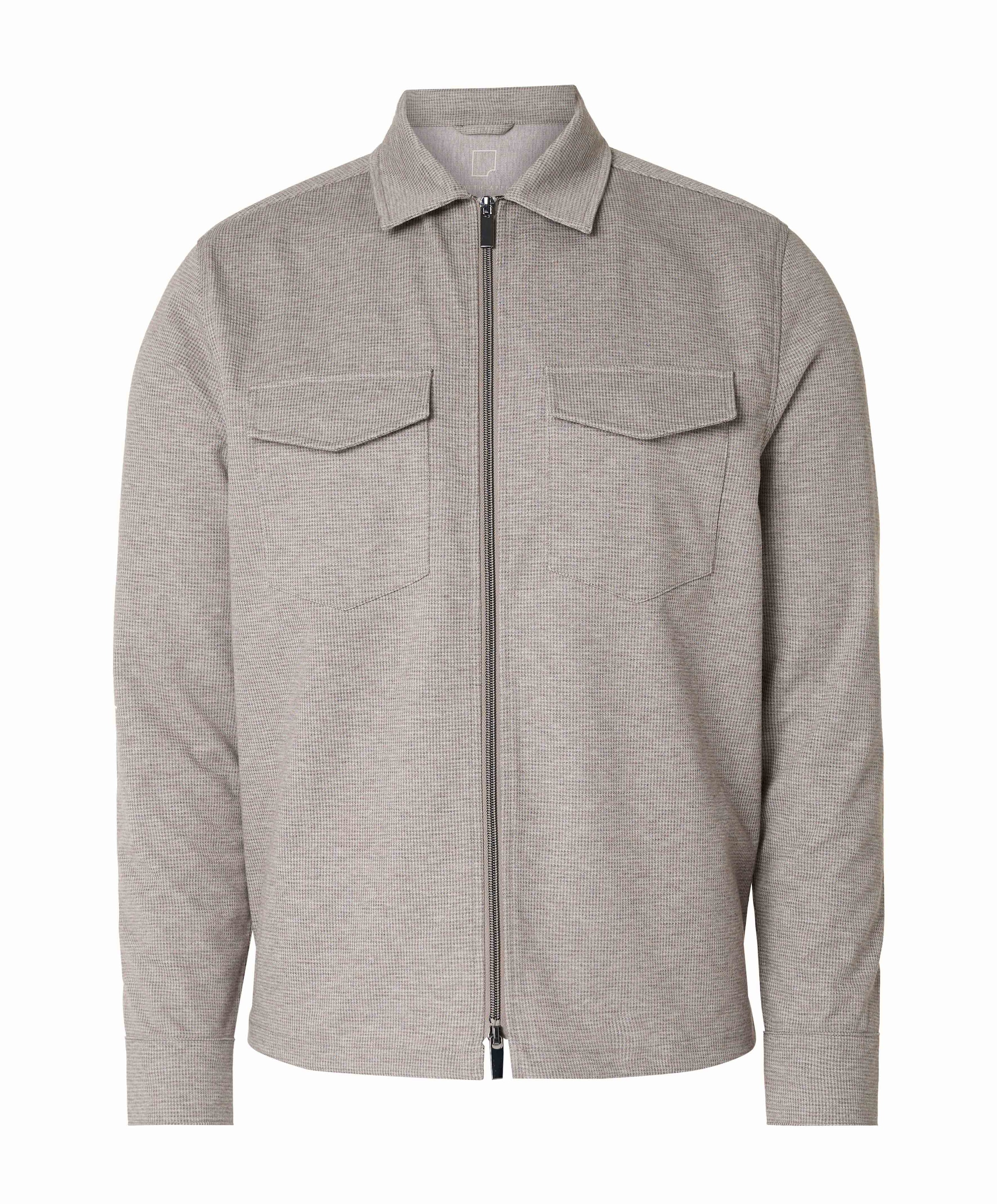 Heren overshirt beige