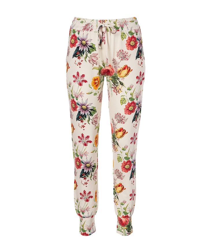 Dames pyjamabroek ecru