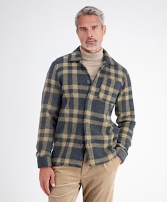 Heren overshirt blauw
