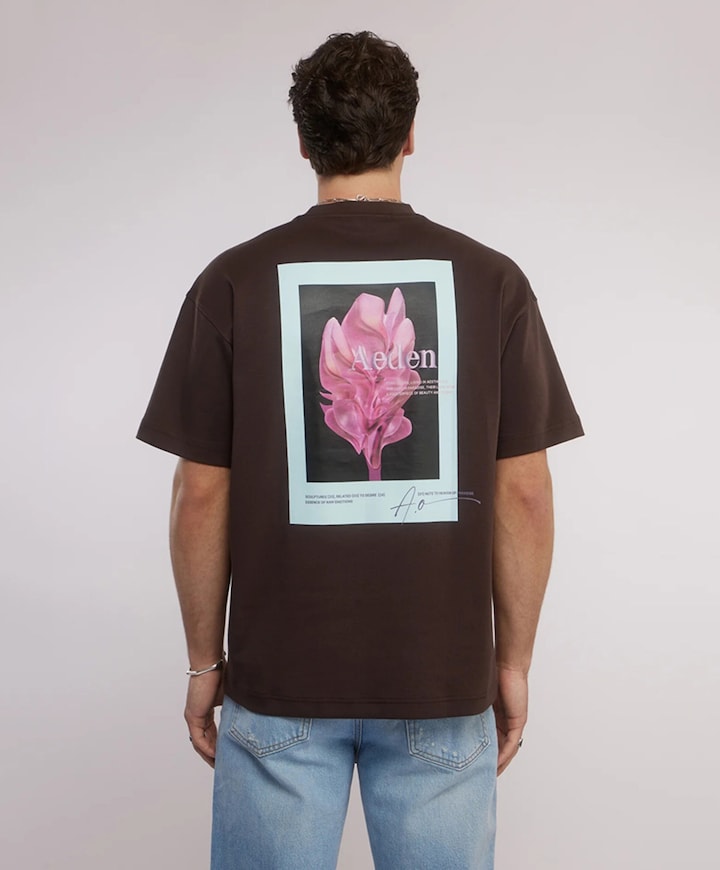 Heren T-shirt bruin