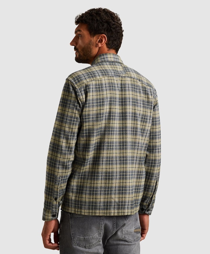 Heren overshirt grijs