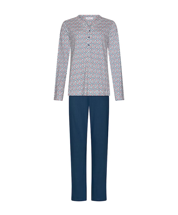 Dames pyjamaset blauw