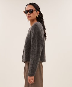Dames vest bruin