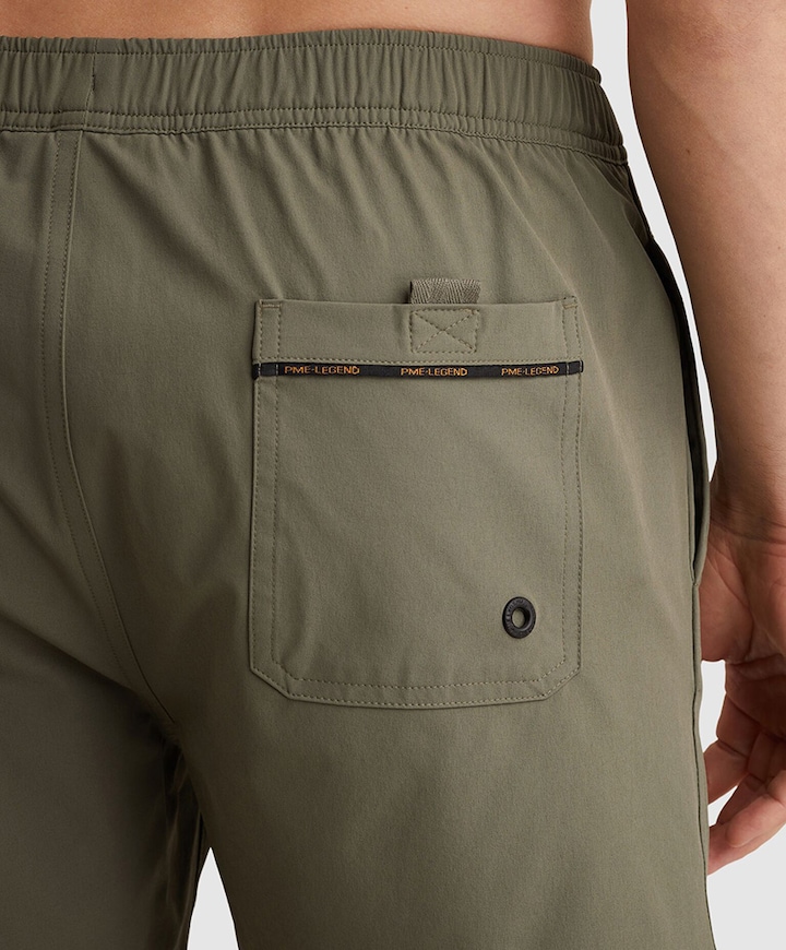 AIRFRAME BIG LOGO PRINT heren zwembroek groen