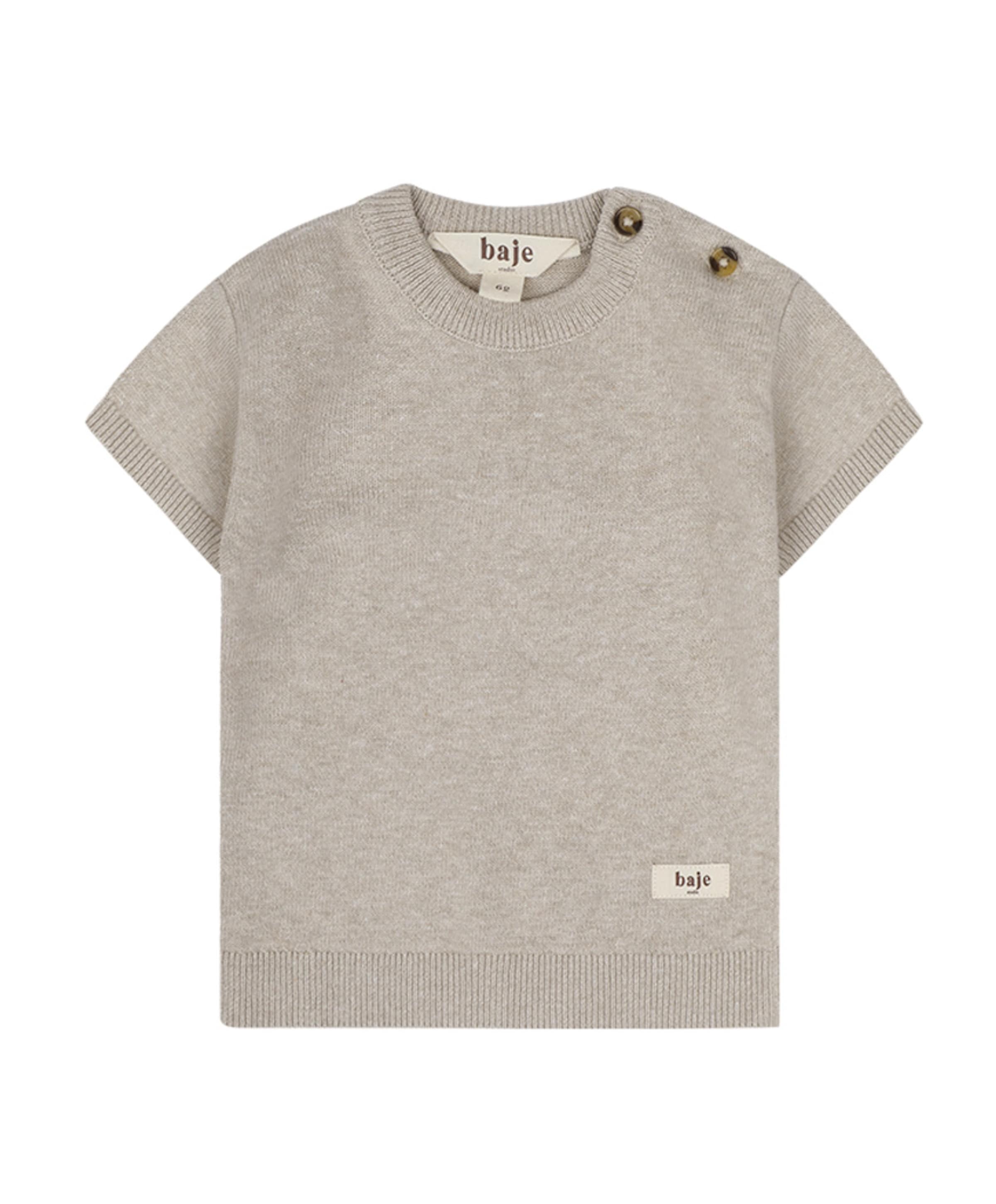 Uniseks T-shirt beige