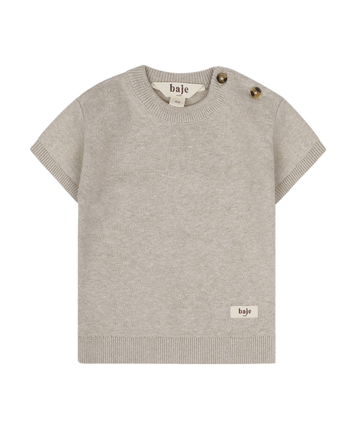Uniseks T-shirt beige