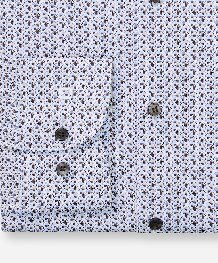 Overhemd lange mouw blauw