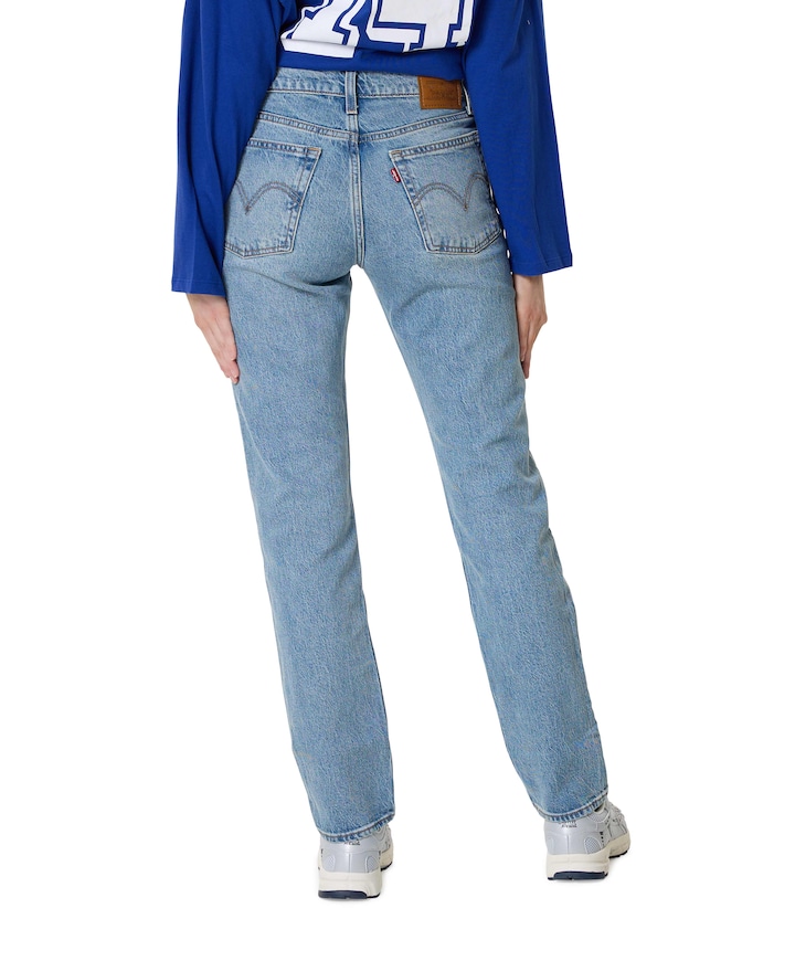 Wedgie slim in the dust dames jeans blauw
