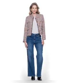 Tape dames jeans blauw