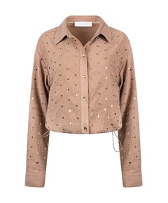 Dames blouse beige