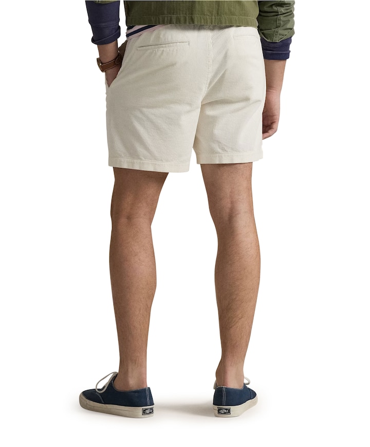 Flat heren korte broek ecru