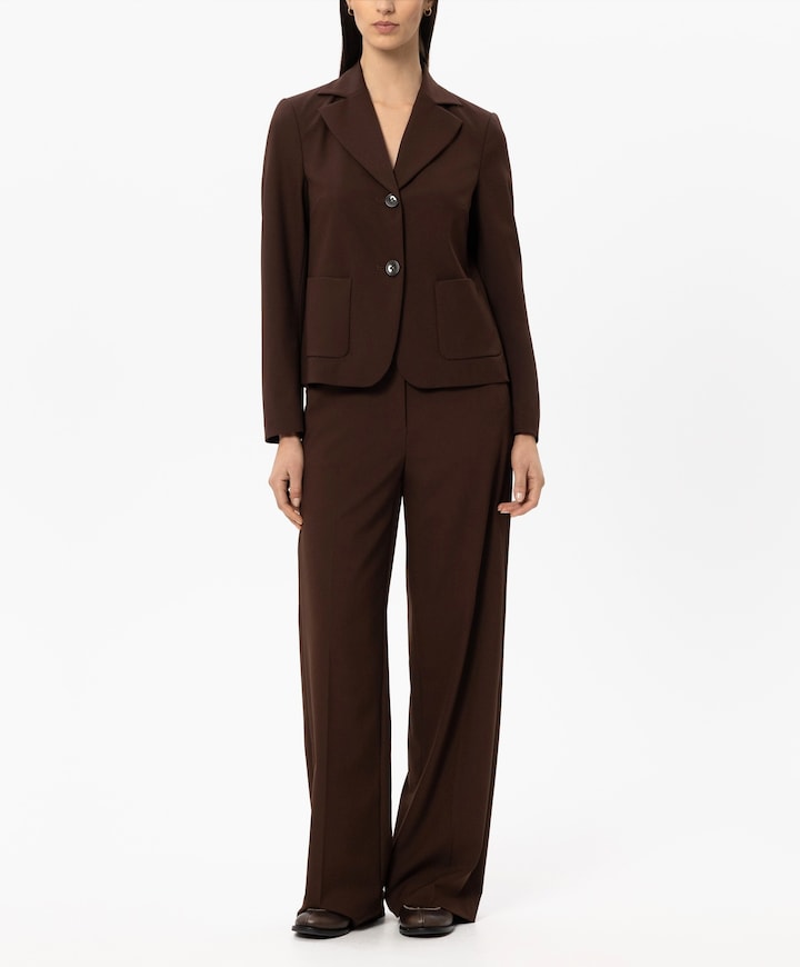Dames blazer bruin