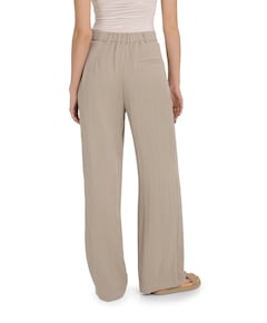 Woven wide leg - L32 dames broek beige