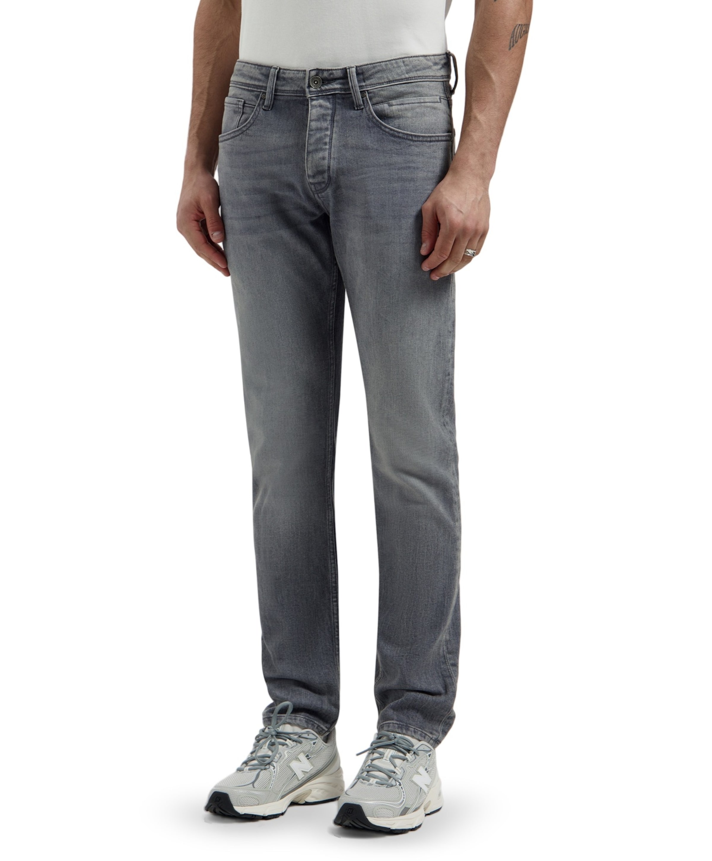 The Ryan Slim Fit Jeans heren jeans grijs