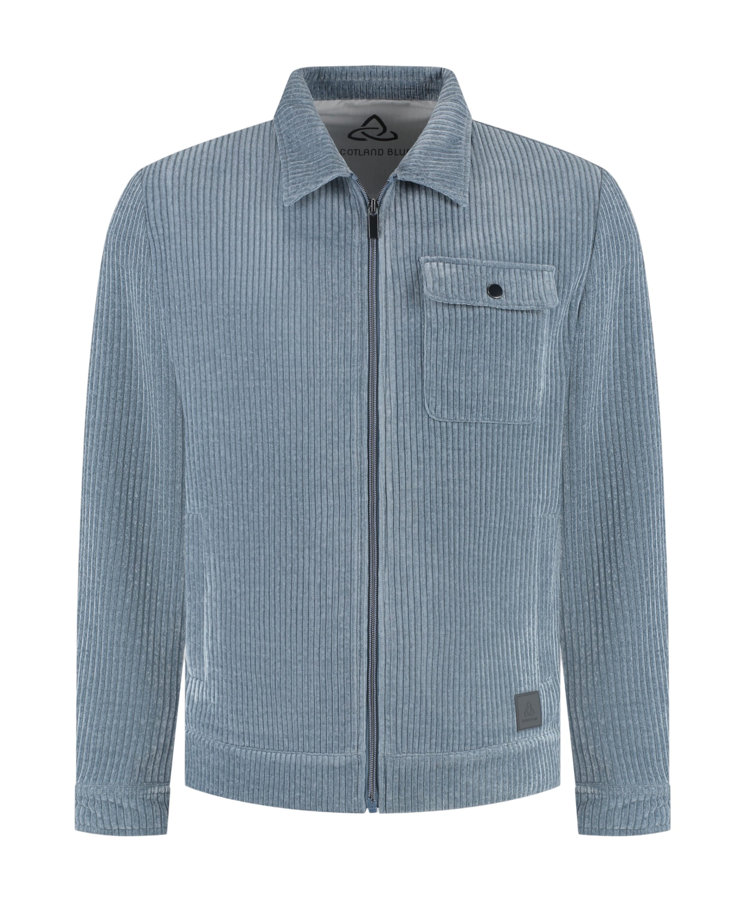 Heren overshirt blauw