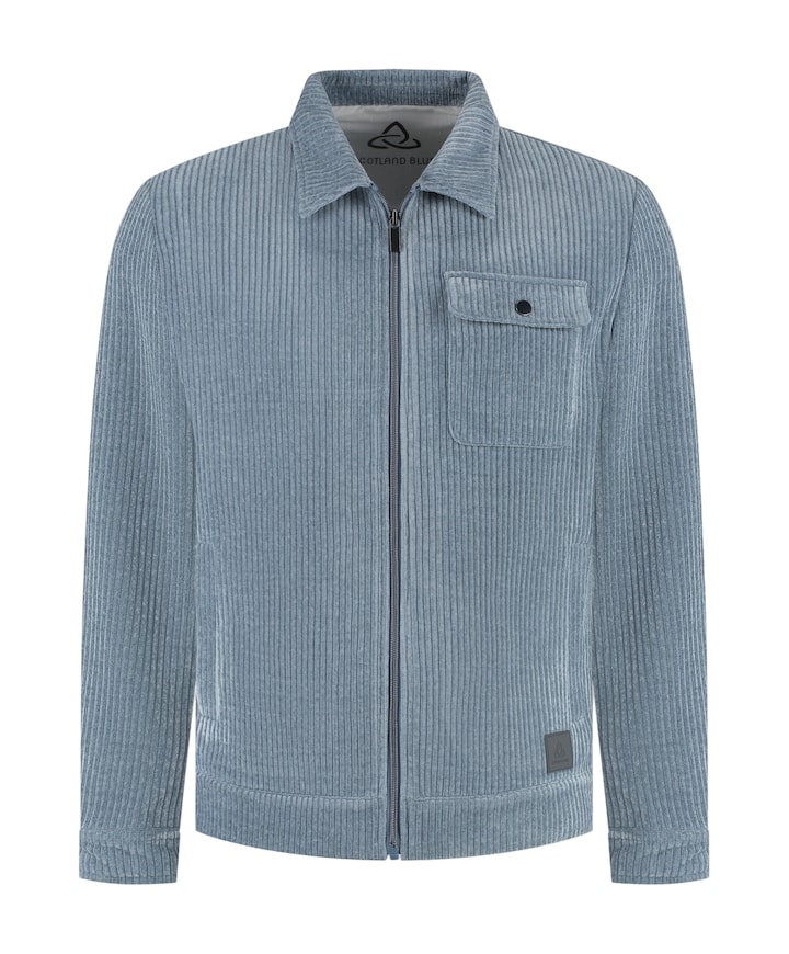Heren overshirt blauw