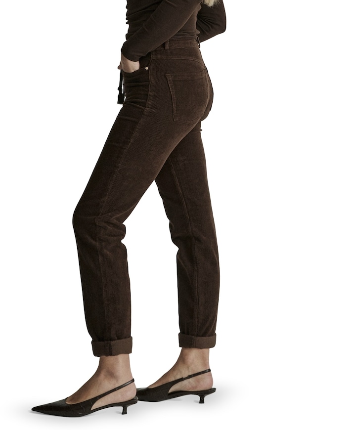 Bobby - Vintage Corduroy - 001 - Bl dames broek bruin