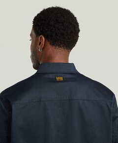 Heren overshirt blauw