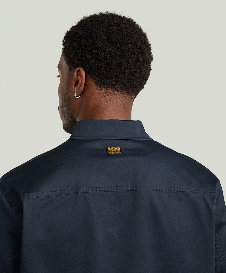 Heren overshirt blauw