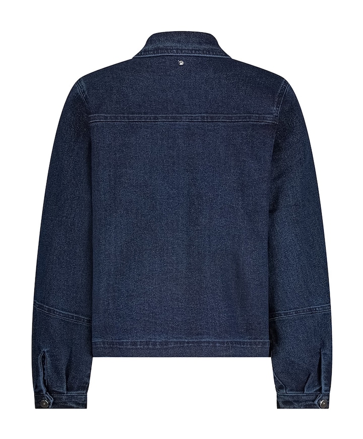 Denim jack blauw