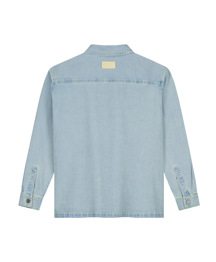 Heren overshirt blauw