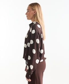 Dames blouse bruin