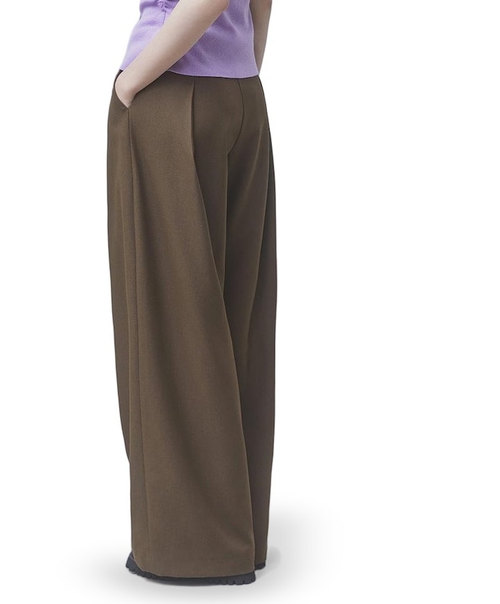 dames pantalon bruin