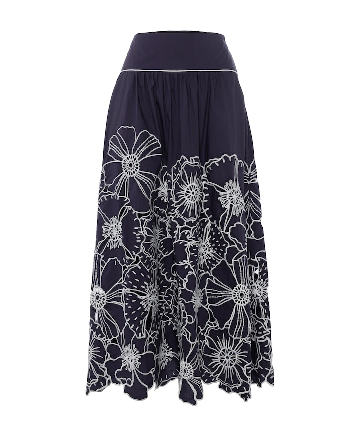 Dames rok blauw