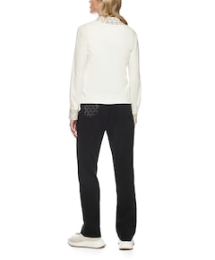 Dames vest ecru