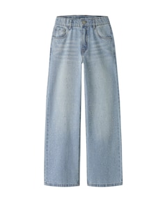 NKFBELLA WIDE RHINE 6608-IM meisjes jeans blauw