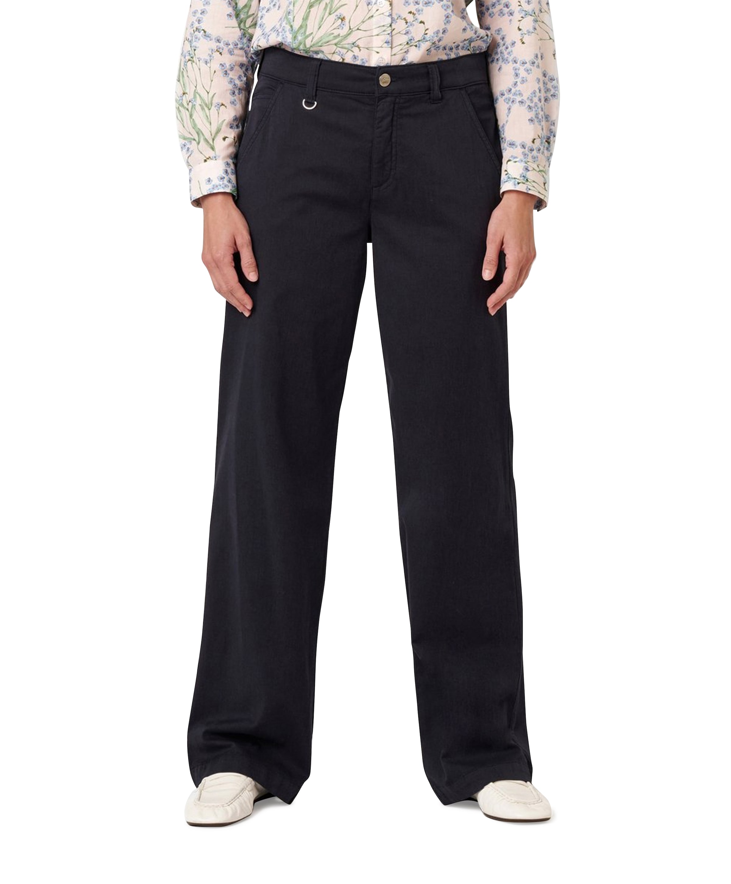 Liv Wide dames broek blauw