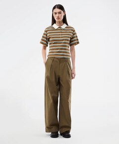Dames polo bruin