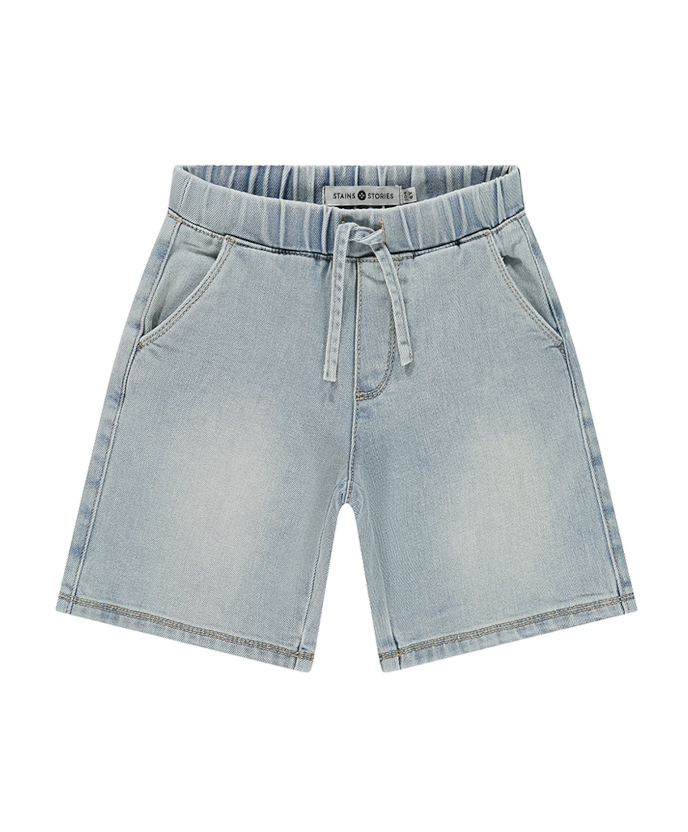 Wide Fit jongens korte broek blauw