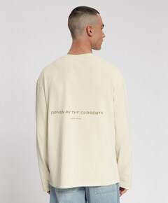 Heren longsleeve beige