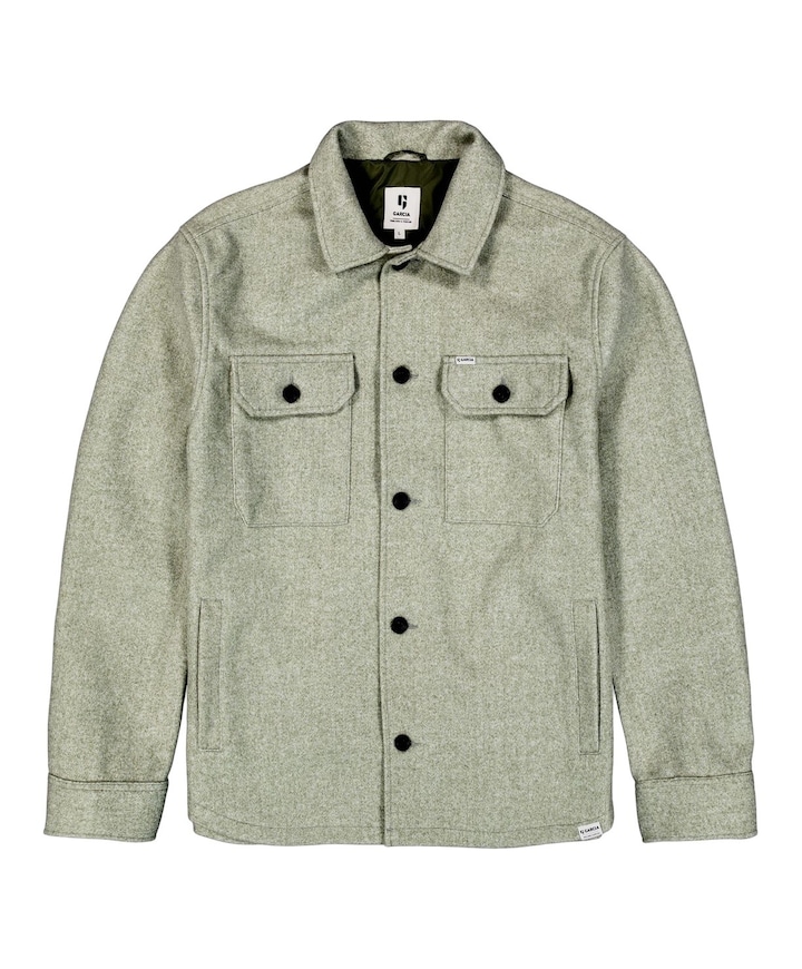 Heren overshirt blauw