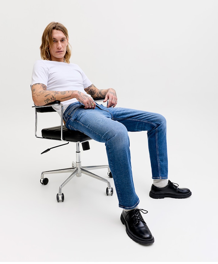 JJICLARK JJORGINAL JOS 478 NOOS heren jeans blauw