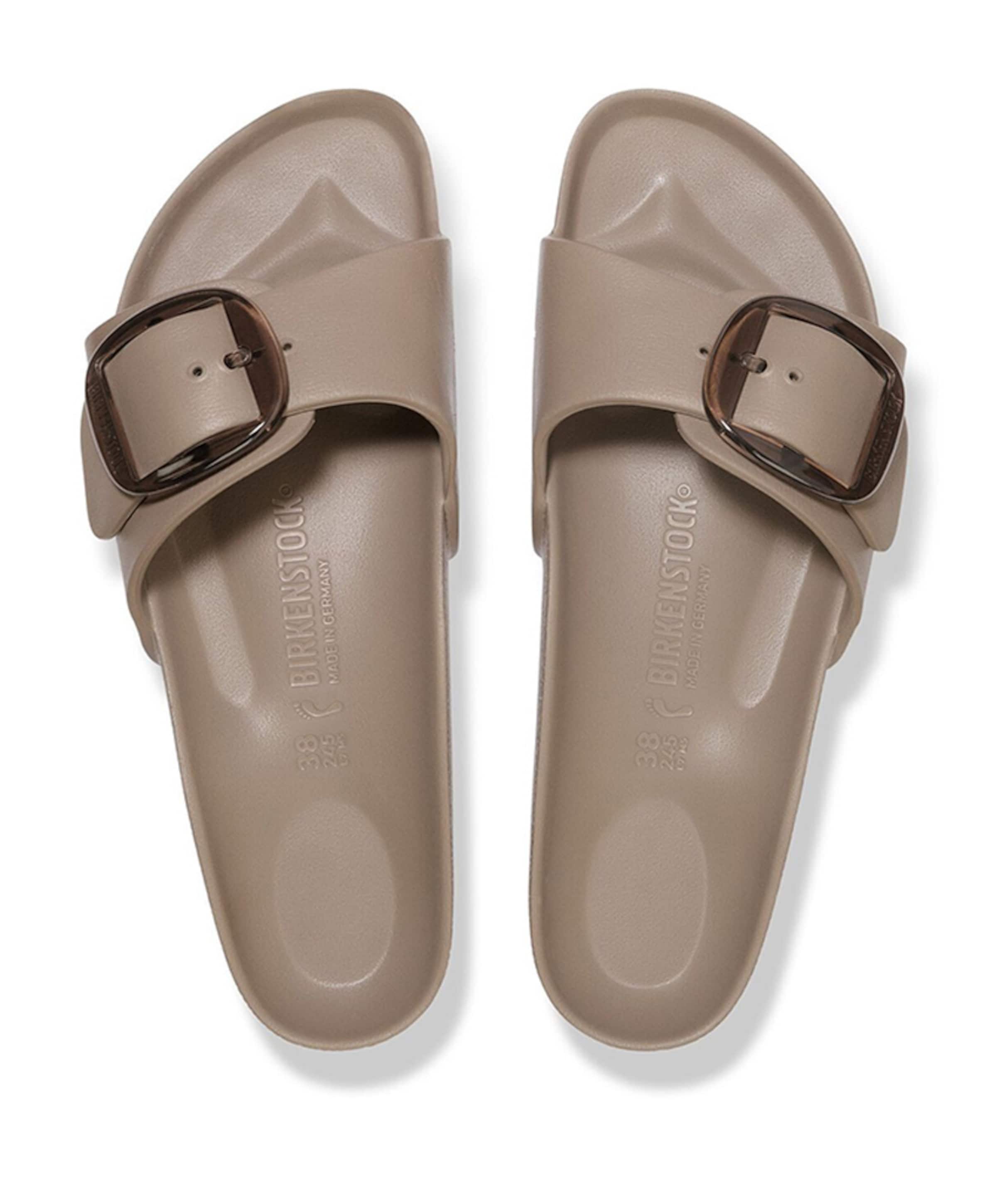 Madrid Big Buckle EVA Women dames badslipper beige