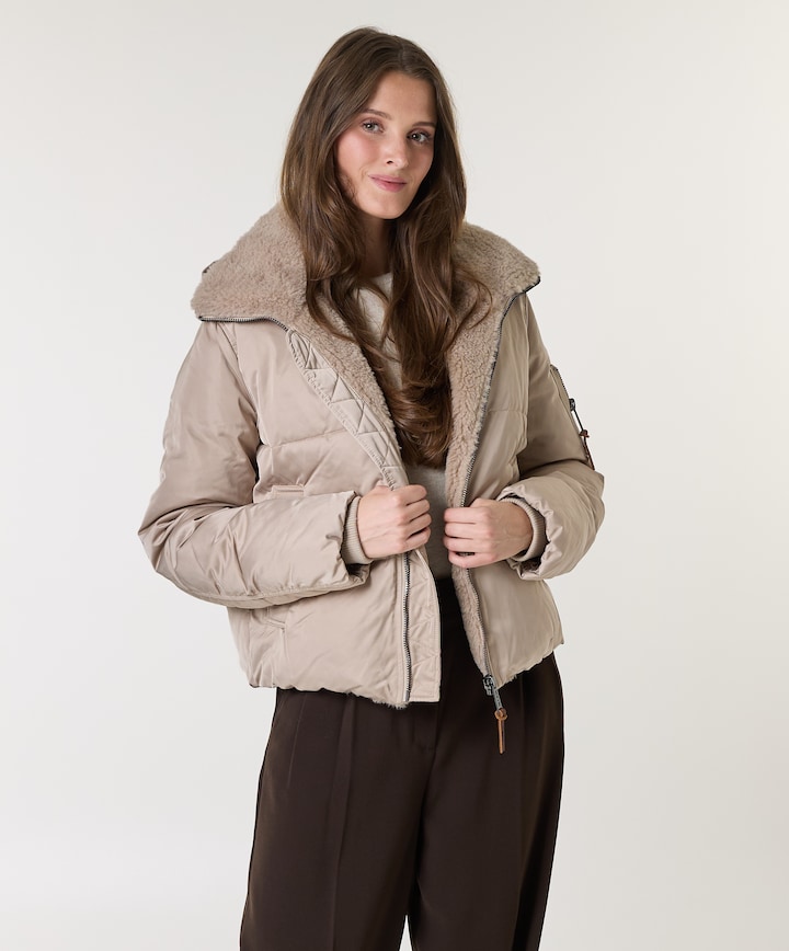 Dames jas beige