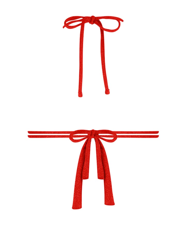 Dames bikinitop rood