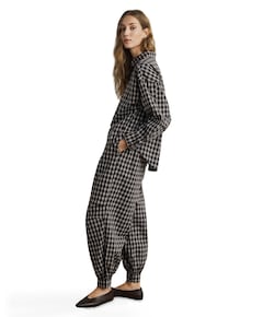 MSCHCarola Balloon CHK dames broek bruin