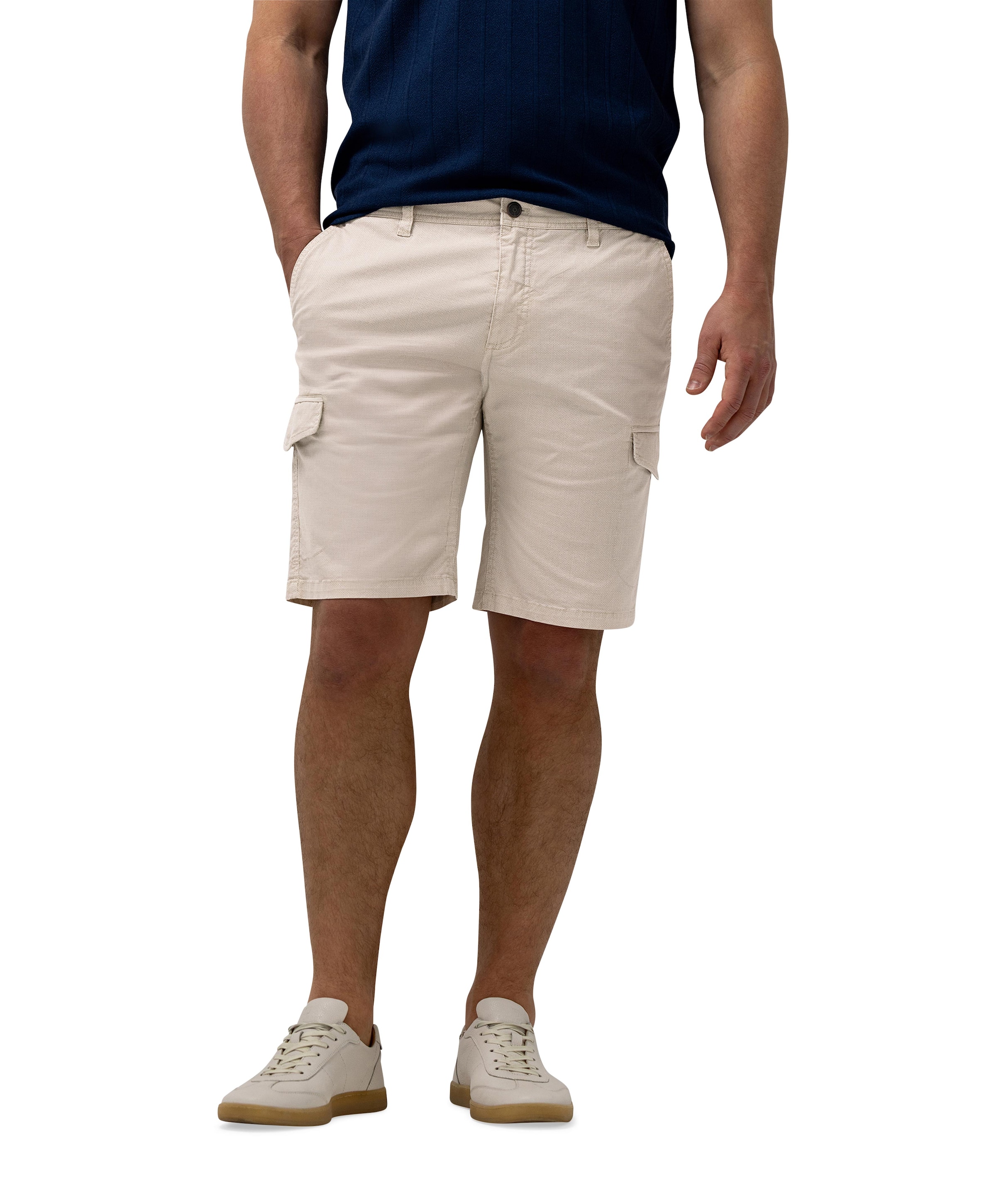 Bermuda Printed heren korte broek beige