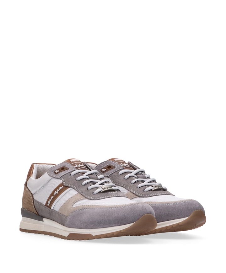 Filmon leather heren sneakers wit