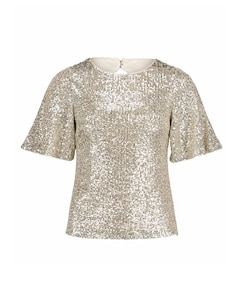 Dames top beige
