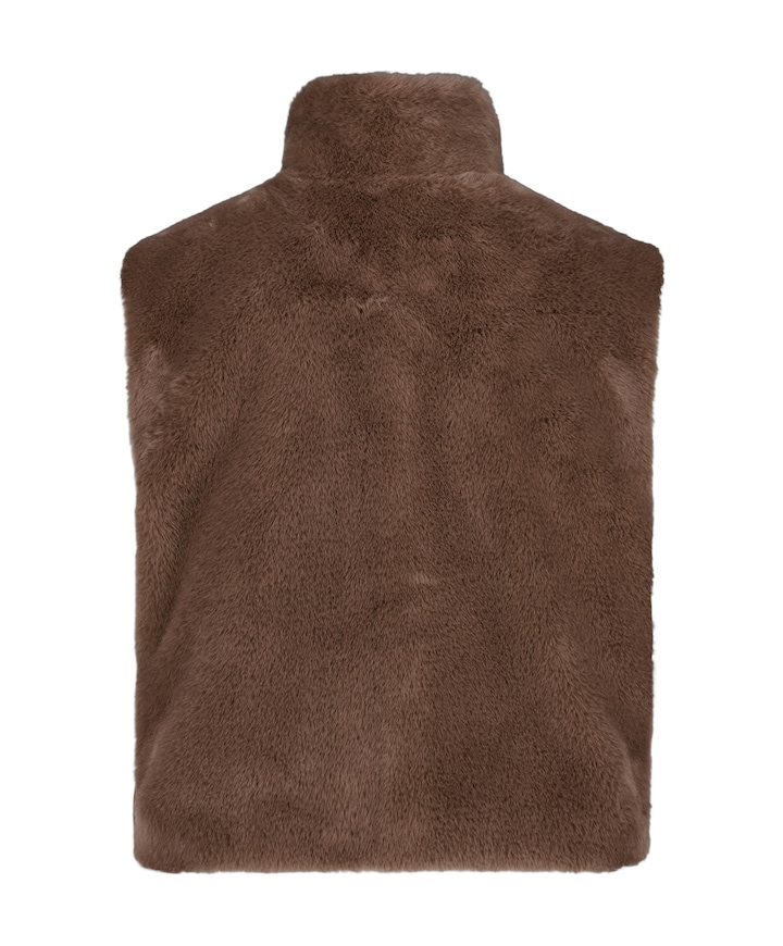 Dames gilet bruin