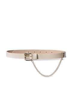 Dames riem beige