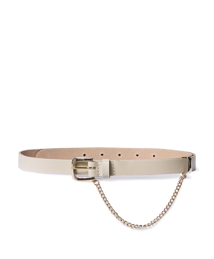 Dames riem beige