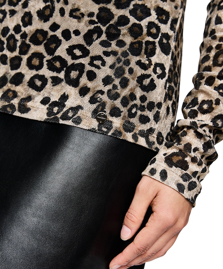 Dames longsleeve bruin