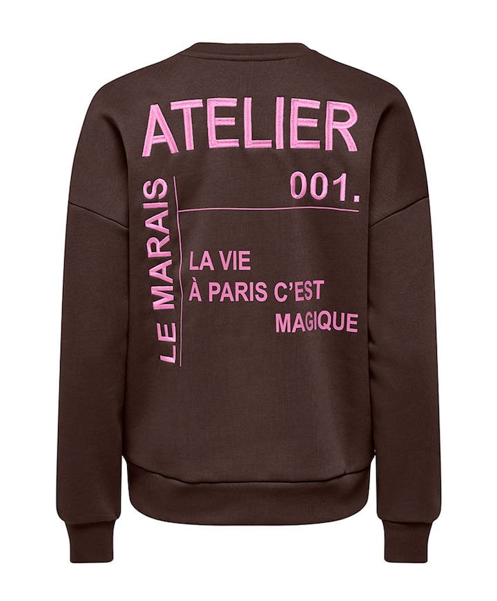 Dames sweater bruin