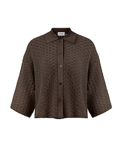 Dames vest bruin