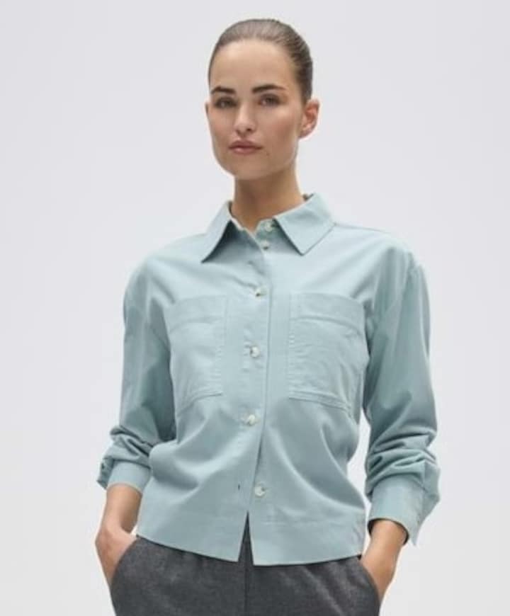 Dames blouse blauw